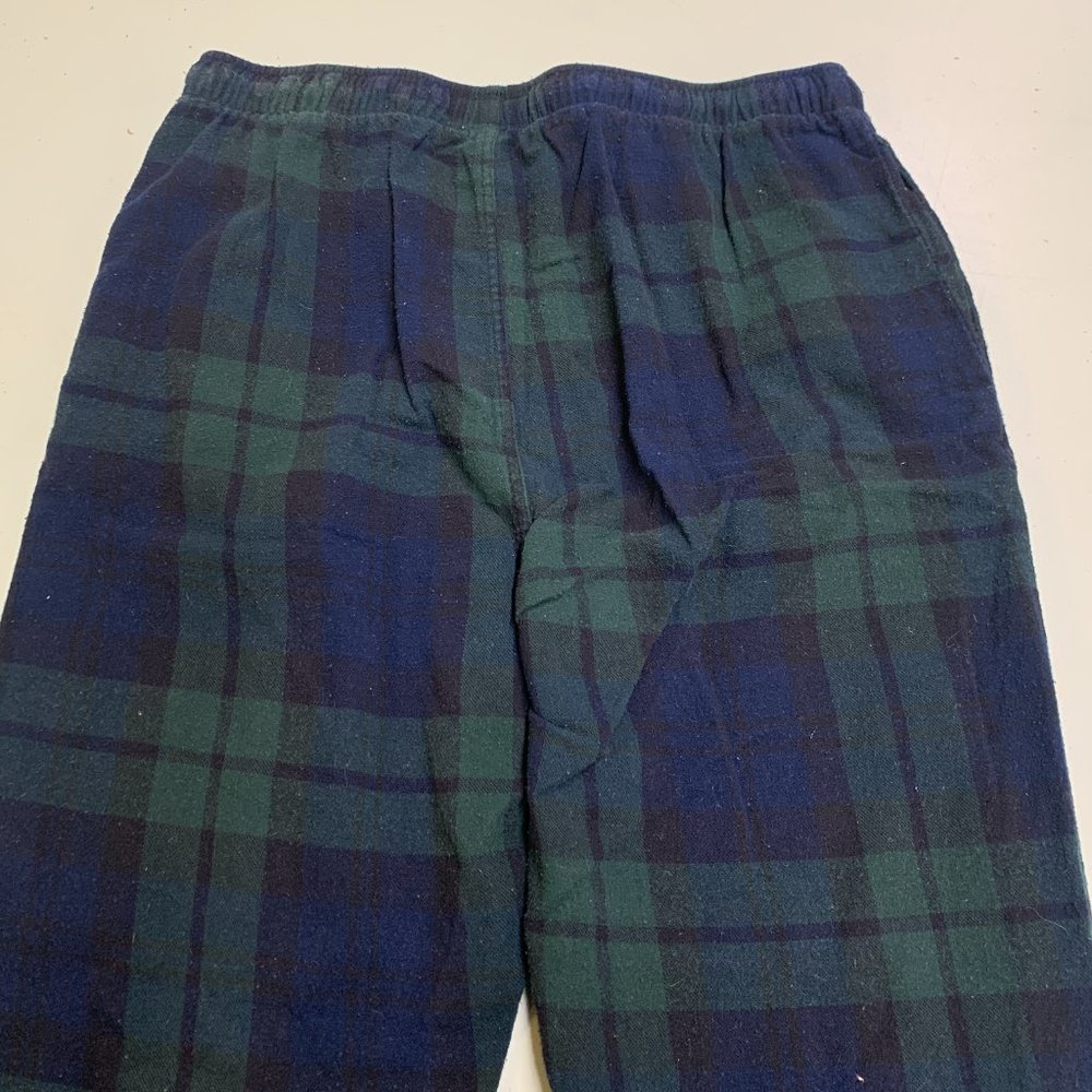 Polo Ralph Lauren Sleep Pants Plaid Green Blackwatch Elastic Waist Mens Size L - Picture 5 of 5